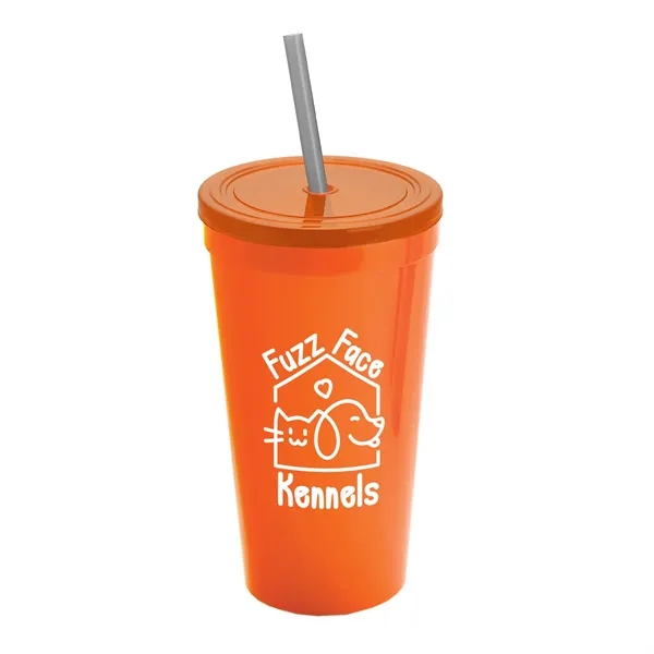 24 Oz. Stadium Cup With Straw And Lid... from ASI 40480 Koozie Group