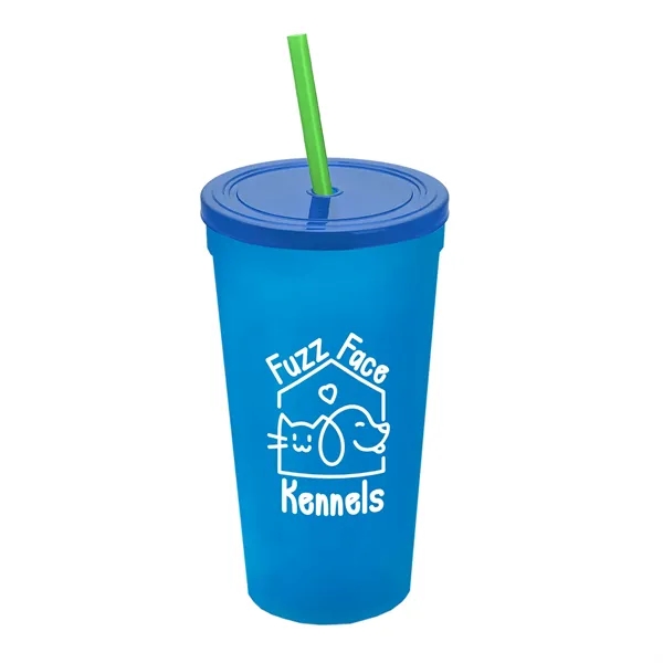 24 Oz. Stadium Cup With Straw And Lid... from ASI 40480 Koozie Group