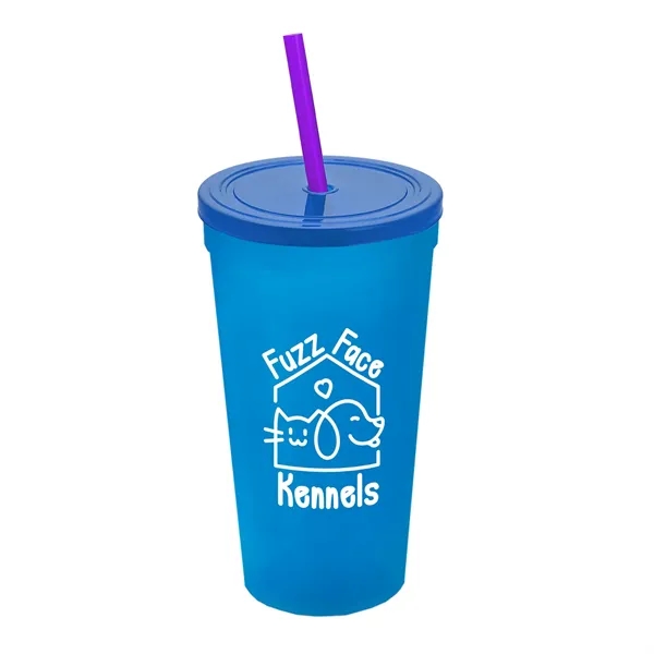 24 Oz. Stadium Cup With Straw And Lid... from ASI 40480 Koozie Group
