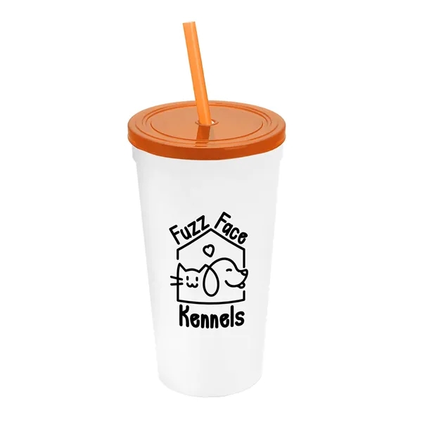 24 Oz. Stadium Cup With Straw And Lid... from ASI 40480 Koozie Group