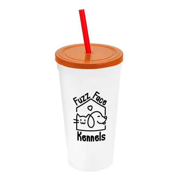 24 Oz. Stadium Cup With Straw And Lid... from ASI 40480 Koozie Group