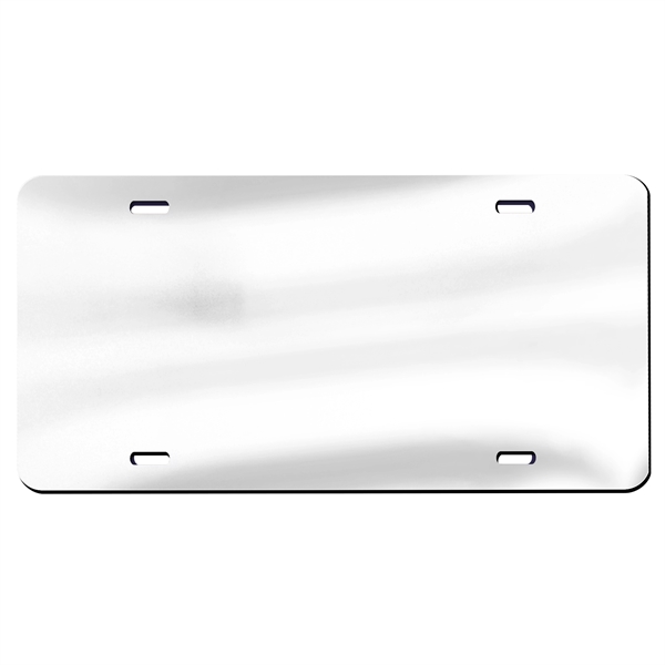 License plate featuring your custom image laser cut into the mirrored... from ASI 66390 LarLu