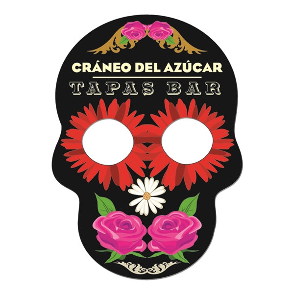 Skull shape paper window sign with suction cup (not attached).... from ASI 67620 Lion Circle Corp / Lion/Circle