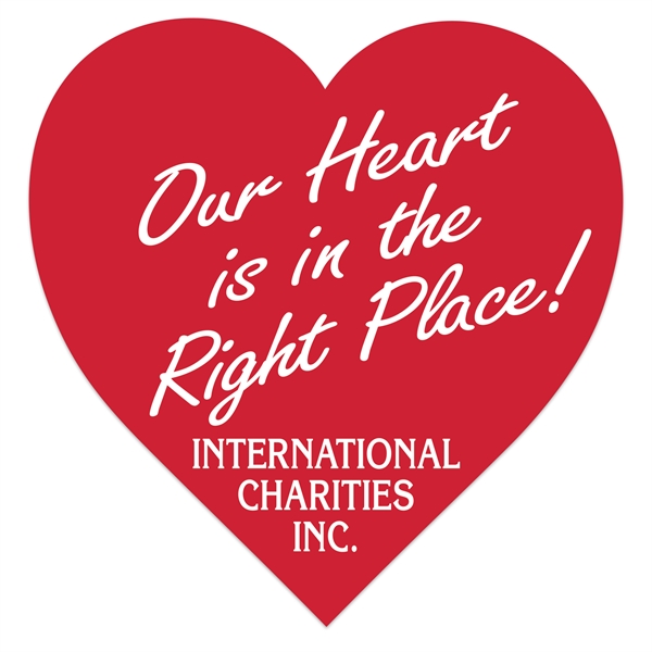 Heart Paper Lapel Sticker On Roll.... from ASI 56950 Gill Studios Inc / Gill-Line®