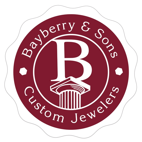 Round Special Occasion Roll Label w/ Rippled Edge.... from ASI 56950 Gill Studios Inc / Gill-Line®