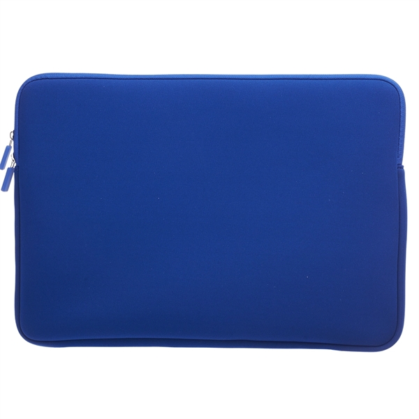 Neoprene laptop sleeve that fits devices up to 15"; features zipper... from ASI 39552 BEL Promo