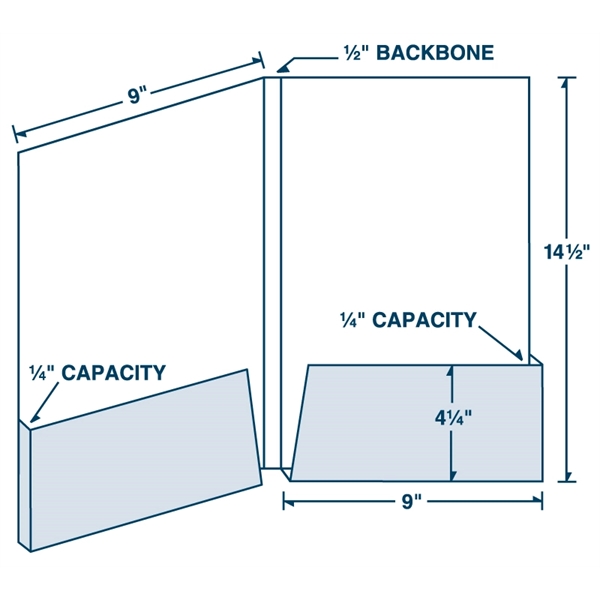 Full Color Printed Legal Size Box Pocket Presentation Folder with two... from ASI 32050 Admore / Admore®