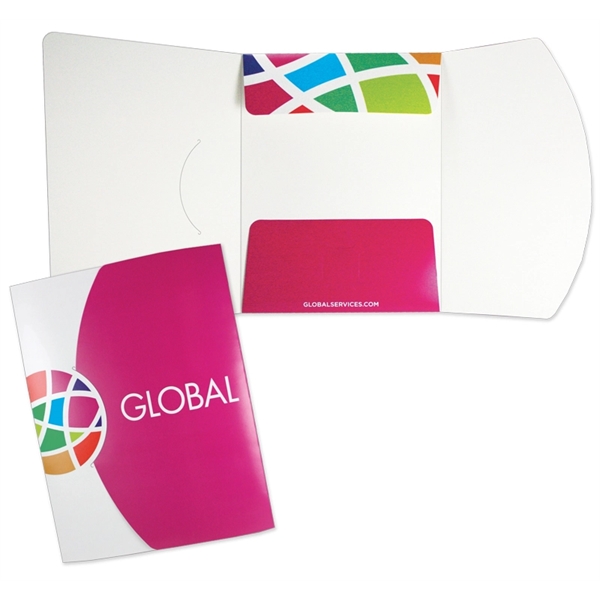 Three-panel folder with three 4-1/4" pockets.... from ASI 32050 Admore / Admore®