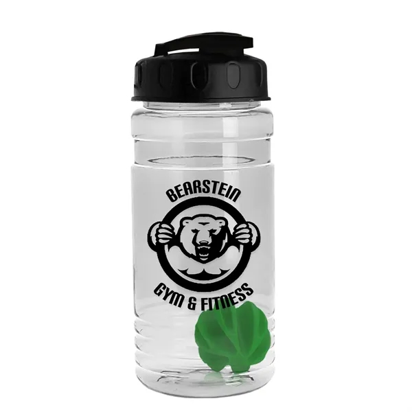 20 oz / 600ml Transparent Shaker Bottle with Mixing Ball and... from ASI 40480 Koozie Group