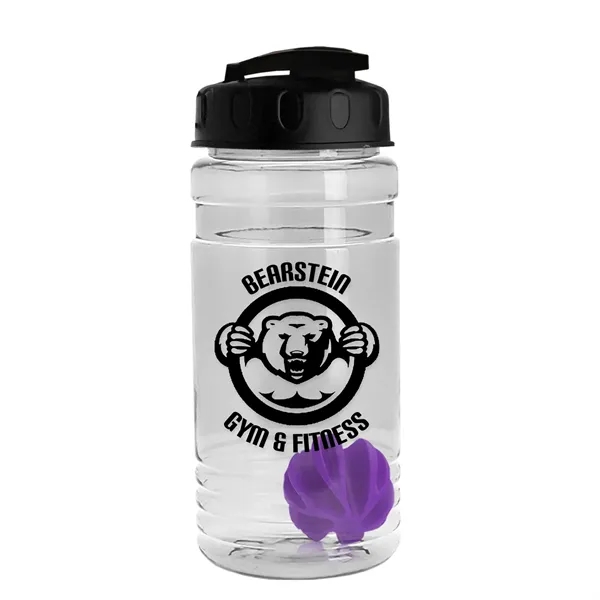 20 oz / 600ml Transparent Shaker Bottle with Mixing Ball and... from ASI 40480 Koozie Group