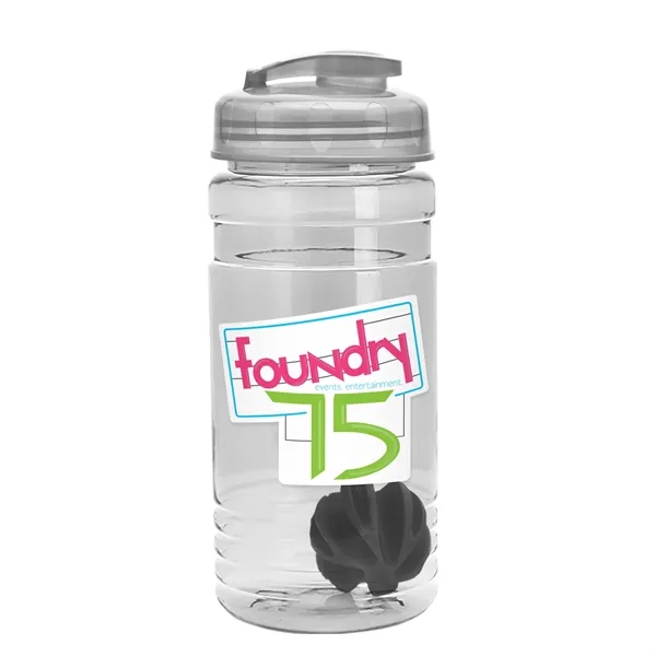 20 oz / 600ml Transparent Shaker Bottle with Mixing Ball and... from ASI 40480 Koozie Group