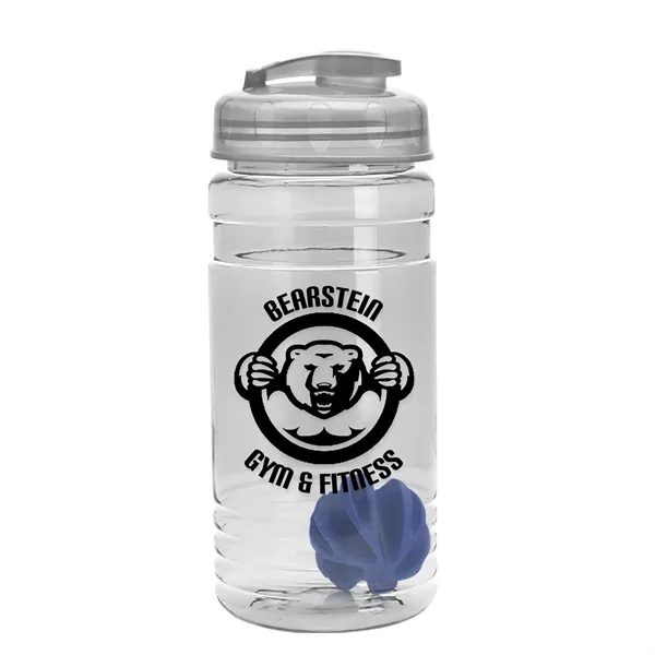 20 oz / 600ml Transparent Shaker Bottle with Mixing Ball and... from ASI 40480 Koozie Group