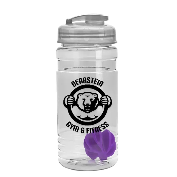 20 oz / 600ml Transparent Shaker Bottle with Mixing Ball and... from ASI 40480 Koozie Group
