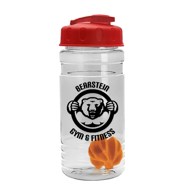 20 oz / 600ml Transparent Shaker Bottle with Mixing Ball and... from ASI 40480 Koozie Group