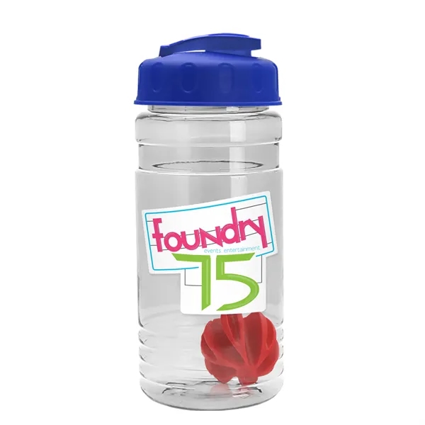 20 oz / 600ml Transparent Shaker Bottle with Mixing Ball and... from ASI 40480 Koozie Group