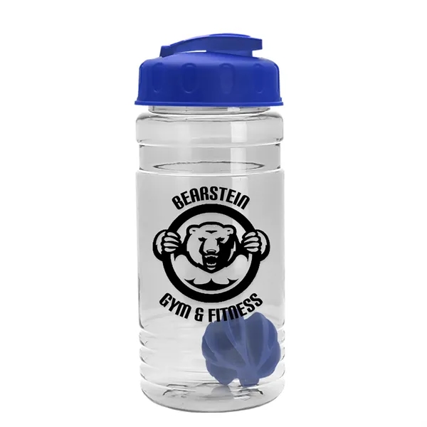 20 oz / 600ml Transparent Shaker Bottle with Mixing Ball and... from ASI 40480 Koozie Group