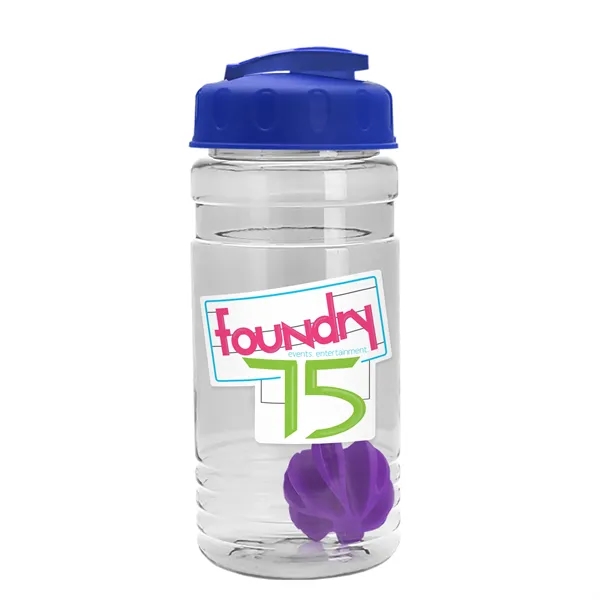 20 oz / 600ml Transparent Shaker Bottle with Mixing Ball and... from ASI 40480 Koozie Group