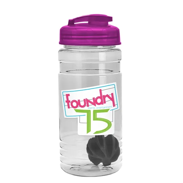20 oz / 600ml Transparent Shaker Bottle with Mixing Ball and... from ASI 40480 Koozie Group