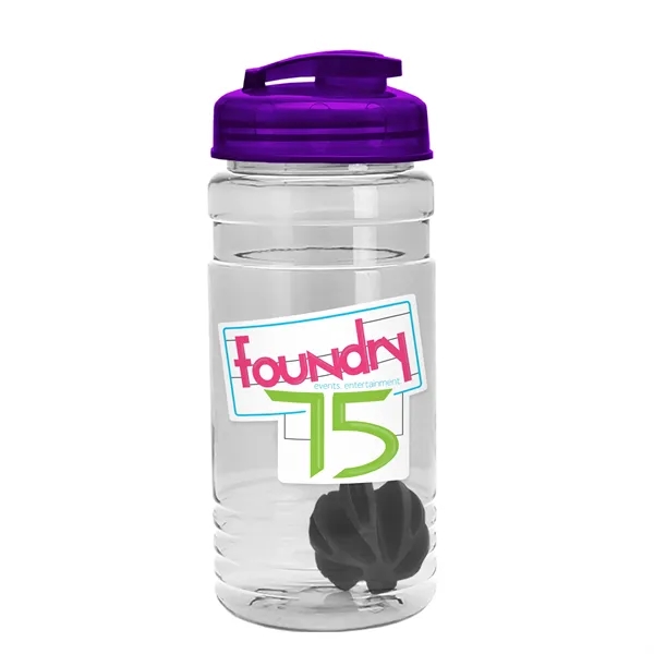 20 oz / 600ml Transparent Shaker Bottle with Mixing Ball and... from ASI 40480 Koozie Group