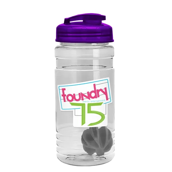 20 oz / 600ml Transparent Shaker Bottle with Mixing Ball and... from ASI 40480 Koozie Group
