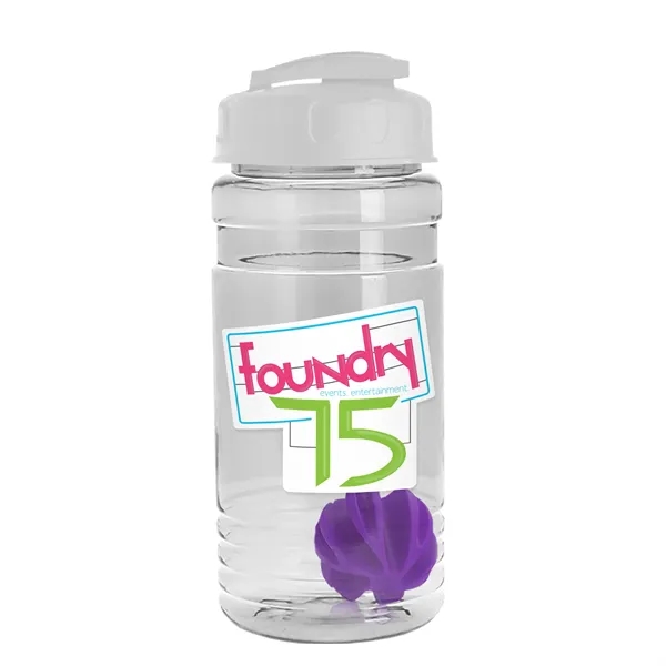20 oz / 600ml Transparent Shaker Bottle with Mixing Ball and... from ASI 40480 Koozie Group