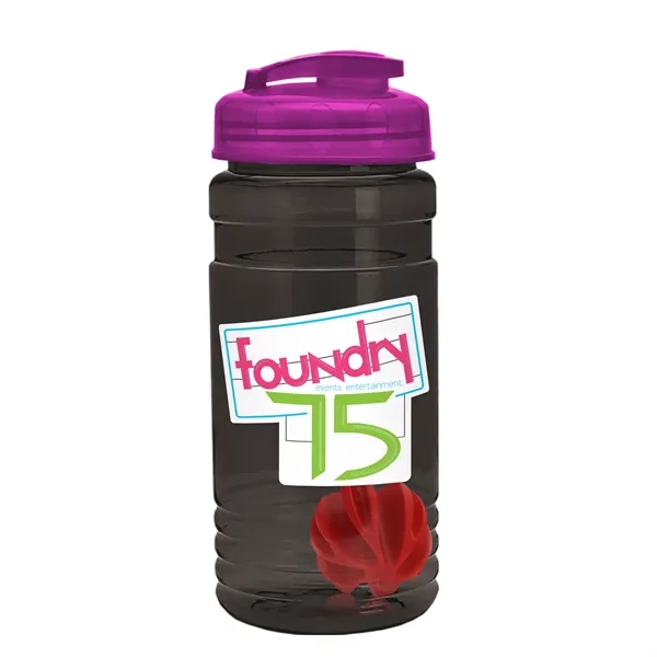 20 oz / 600ml Transparent Shaker Bottle with Mixing Ball and... from ASI 40480 Koozie Group