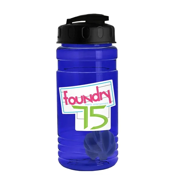 20 oz / 600ml Transparent Shaker Bottle with Mixing Ball and... from ASI 40480 Koozie Group