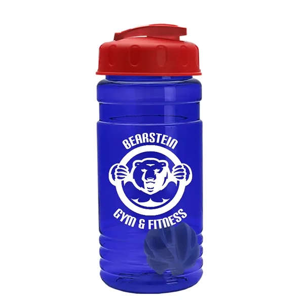 20 oz / 600ml Transparent Shaker Bottle with Mixing Ball and... from ASI 40480 Koozie Group