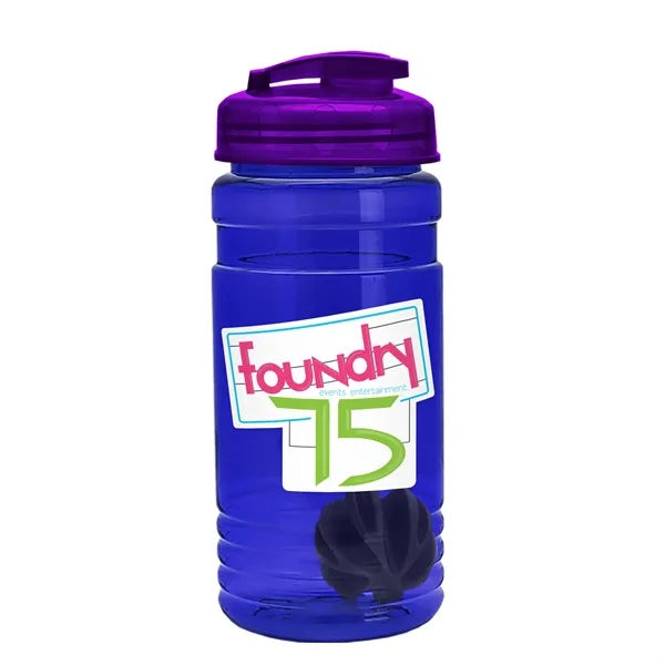 20 oz / 600ml Transparent Shaker Bottle with Mixing Ball and... from ASI 40480 Koozie Group