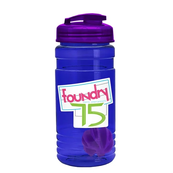 20 oz / 600ml Transparent Shaker Bottle with Mixing Ball and... from ASI 40480 Koozie Group