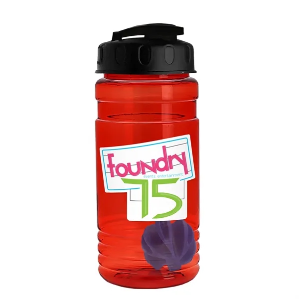 20 oz / 600ml Transparent Shaker Bottle with Mixing Ball and... from ASI 40480 Koozie Group