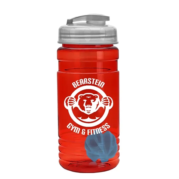 20 oz / 600ml Transparent Shaker Bottle with Mixing Ball and... from ASI 40480 Koozie Group