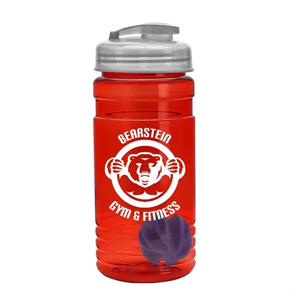 20 oz / 600ml Transparent Shaker Bottle with Mixing Ball and... from ASI 40480 Koozie Group