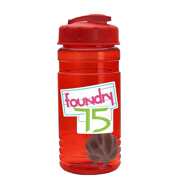 20 oz / 600ml Transparent Shaker Bottle with Mixing Ball and... from ASI 40480 Koozie Group