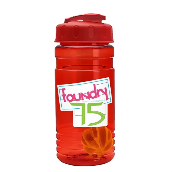 20 oz / 600ml Transparent Shaker Bottle with Mixing Ball and... from ASI 40480 Koozie Group
