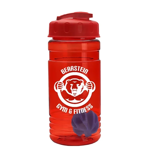 20 oz / 600ml Transparent Shaker Bottle with Mixing Ball and... from ASI 40480 Koozie Group