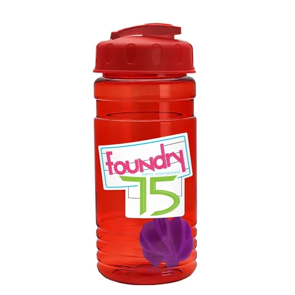 20 oz / 600ml Transparent Shaker Bottle with Mixing Ball and... from ASI 40480 Koozie Group