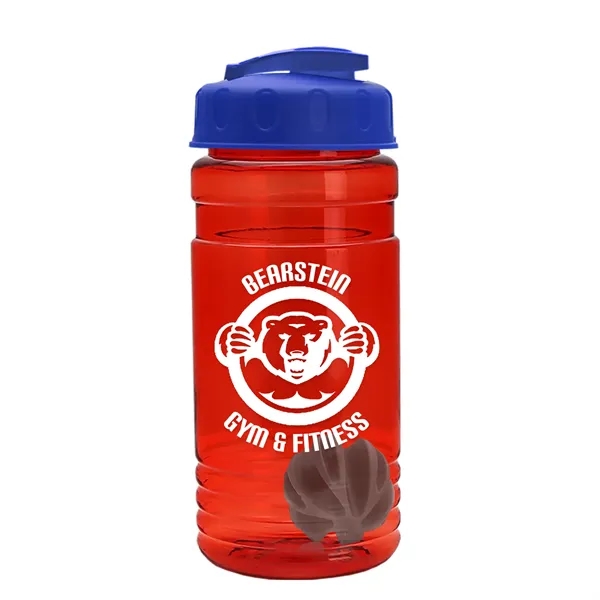 20 oz / 600ml Transparent Shaker Bottle with Mixing Ball and... from ASI 40480 Koozie Group