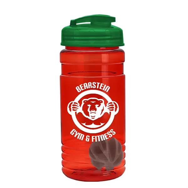 20 oz / 600ml Transparent Shaker Bottle with Mixing Ball and... from ASI 40480 Koozie Group