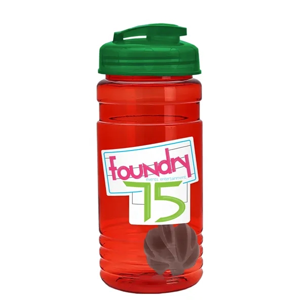 20 oz / 600ml Transparent Shaker Bottle with Mixing Ball and... from ASI 40480 Koozie Group