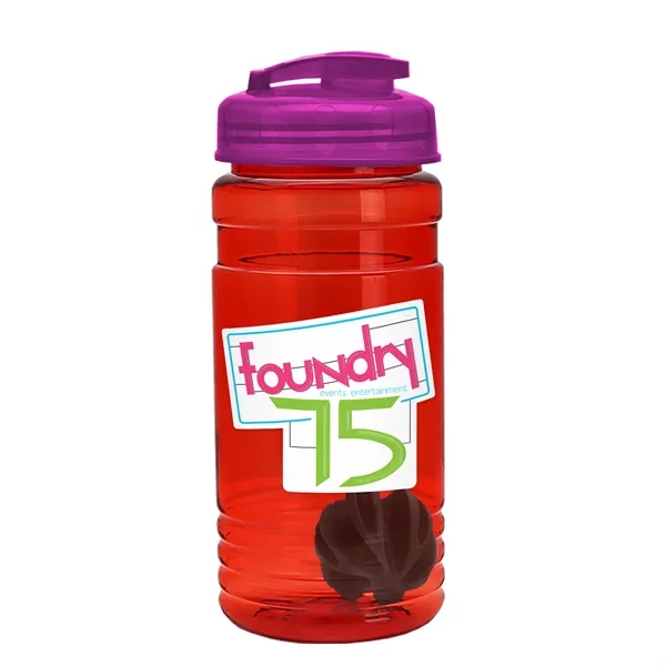 20 oz / 600ml Transparent Shaker Bottle with Mixing Ball and... from ASI 40480 Koozie Group