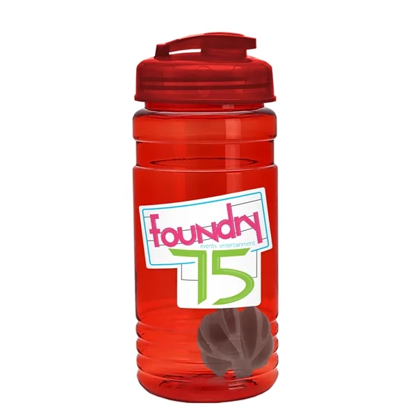 20 oz / 600ml Transparent Shaker Bottle with Mixing Ball and... from ASI 40480 Koozie Group