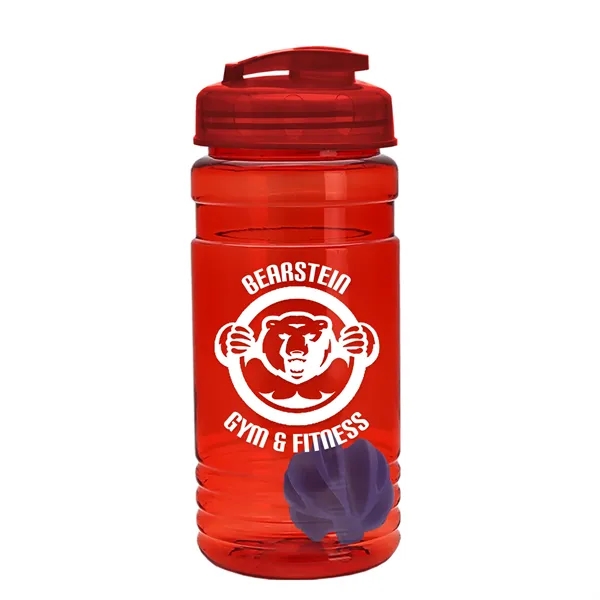 20 oz / 600ml Transparent Shaker Bottle with Mixing Ball and... from ASI 40480 Koozie Group