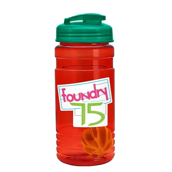 20 oz / 600ml Transparent Shaker Bottle with Mixing Ball and... from ASI 40480 Koozie Group