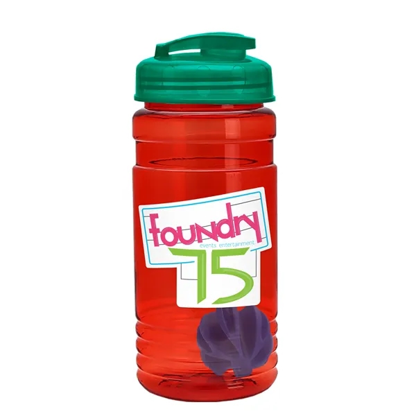 20 oz / 600ml Transparent Shaker Bottle with Mixing Ball and... from ASI 40480 Koozie Group