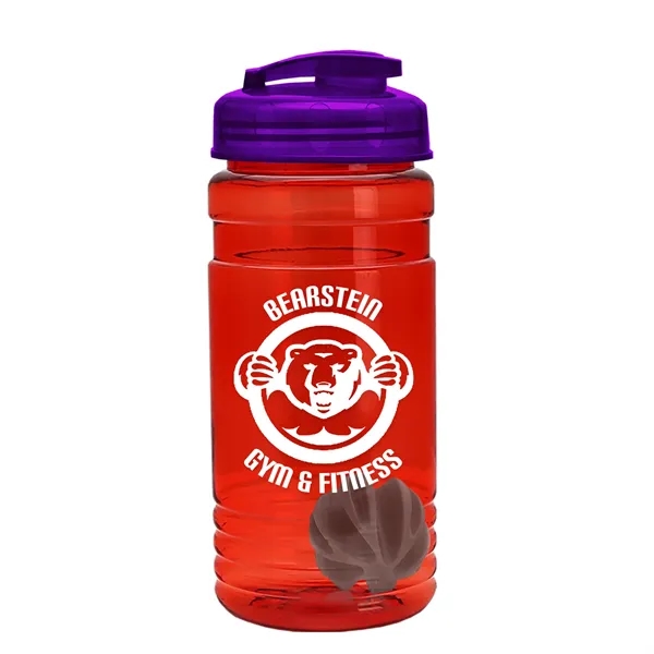 20 oz / 600ml Transparent Shaker Bottle with Mixing Ball and... from ASI 40480 Koozie Group