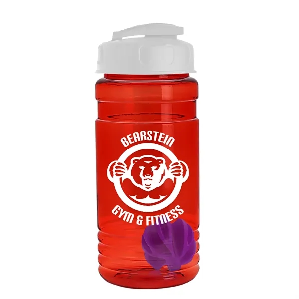 20 oz / 600ml Transparent Shaker Bottle with Mixing Ball and... from ASI 40480 Koozie Group