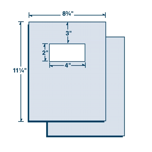 Two-piece Report & Tax cover with window... from ASI 32050 Admore / Admore®