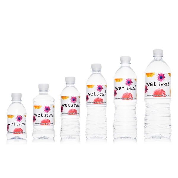 Custom Label Bottled Water including Full Wrap 4 Color Waterproof ... from ASI 44555 Chameleon Beverage Co Inc