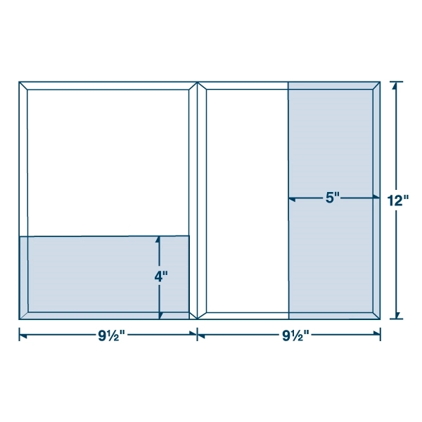 Foil Stamped Linen Conformer® Capacity Regular & Vertical Pockets Folder... from ASI 32050 Admore / Admore®